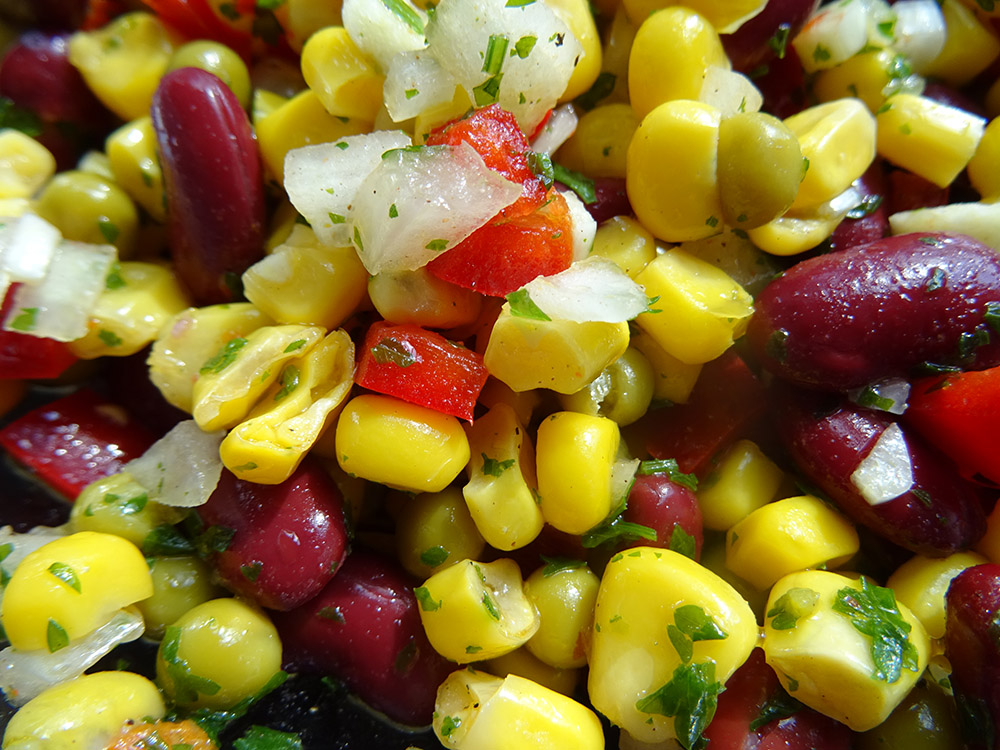 Kidneybohnen – Mais – Salat – Uta kocht